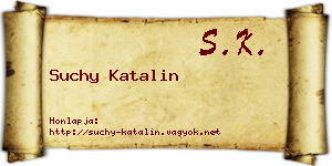 Suchy Katalin névjegykártya